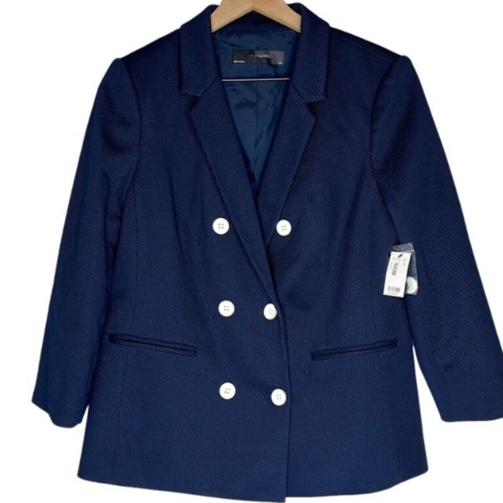 The Limited Navy Blue Double-Breasted Women's Blazer